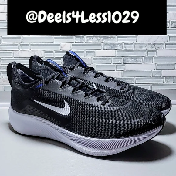 Nike Zoom Fly 4 Running Mens Size 13 Black White Racer Blue Amazon.com | Nike Men main image 4